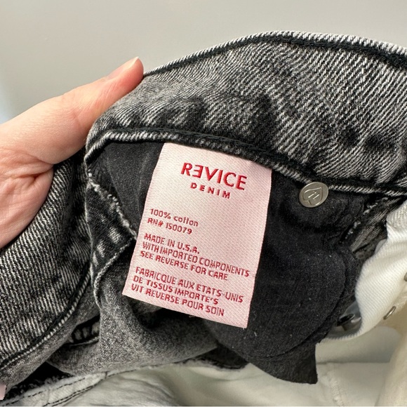 REVICE Denim Women's True Love Checkmate Jeans White Black Denim Size 25 - Picture 11 of 13